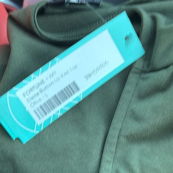 Fortune + Ivy Elaina‎ Tie Front Button Down Knit Top Olive XS STITCH FIX NWT - Picture 6 of 6